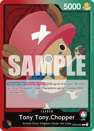 Tony Tony.Chopper #OP08-001 · Two Legends One Piece card