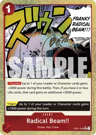 Radical Beam!! (Premium Card Collection -Best Selection Vol. 1-) #OP01-029-premium-card-collection-best-selection-vol-1 · One Piece Promotion Cards One Piece card