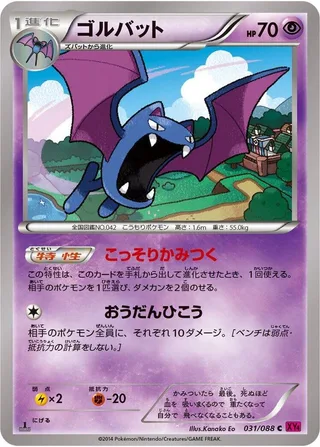 Golbat #031 · XY4: Phantom Gate Pokémon Japan card