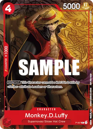 Monkey.D.Luffy (Tournament Pack Vol. 1) #P-007-tournament-pack-vol-1 · One Piece Promotion Cards One Piece card