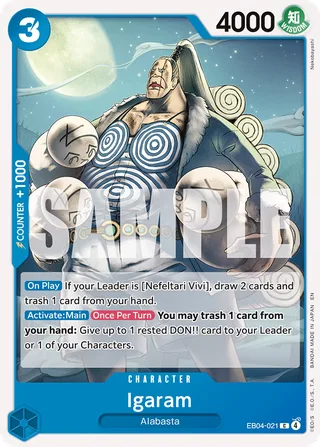 Igaram #EB04-021 · The Azure Sea's Seven One Piece card
