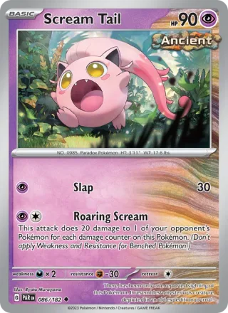 Scream Tail #086 · Paradox Rift Pokémon card