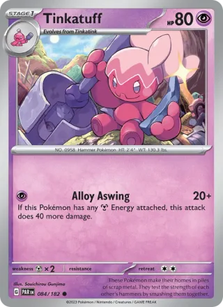 Tinkatuff #084 · Paradox Rift Pokémon card