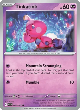 Tinkatink #082 · Paradox Rift Pokémon card