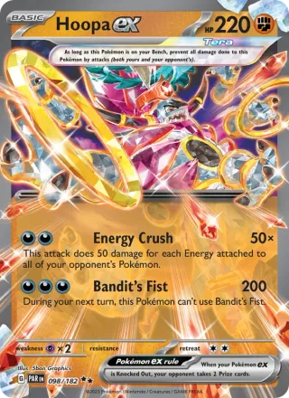 Hoopa ex #098 · Paradox Rift Pokémon card
