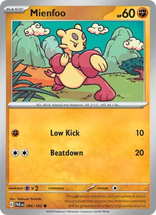Mienfoo #096 · Paradox Rift Pokémon card