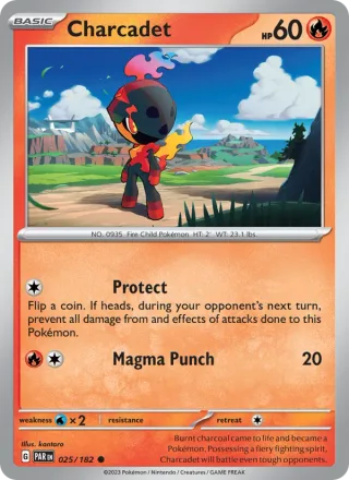Charcadet #025 · Paradox Rift Pokémon card