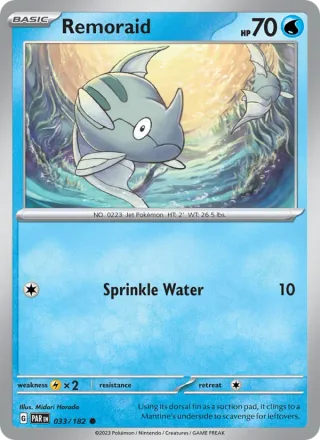 Remoraid #033 · Paradox Rift Pokémon card