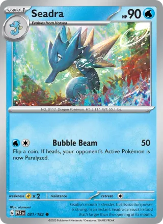 Seadra #031 · Paradox Rift Pokémon card