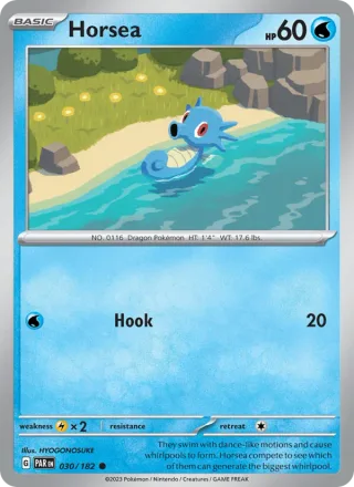 Horsea #030 · Paradox Rift Pokémon card