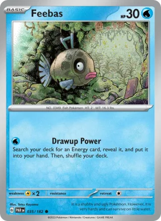 Feebas #035 · Paradox Rift Pokémon card