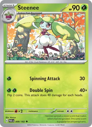 Steenee #009 · Paradox Rift Pokémon card