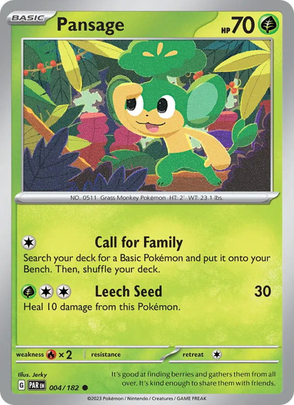 Pansage full card art