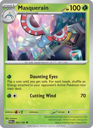 Masquerain #002 · Paradox Rift Pokémon card