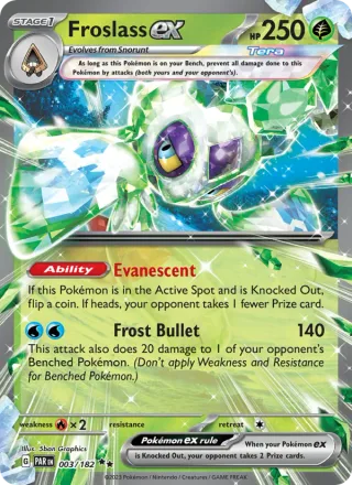 Froslass ex #003 · Paradox Rift Pokémon card
