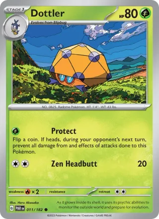Dottler #011 · Paradox Rift Pokémon card