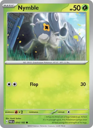 Nymble #014 · Paradox Rift Pokémon card
