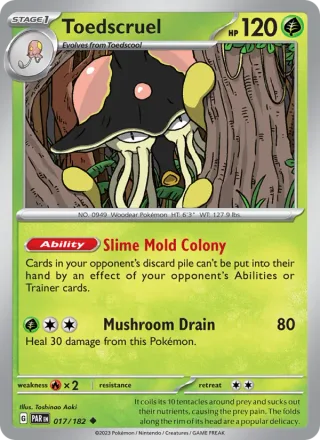 Toedscruel #017 · Paradox Rift Pokémon card