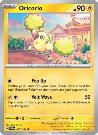 Oricorio #067 · Paradox Rift Pokémon card