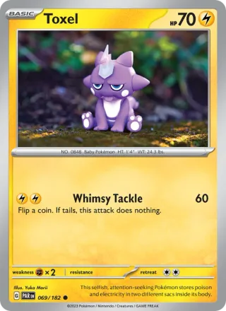 Toxel #069 · Paradox Rift Pokémon card