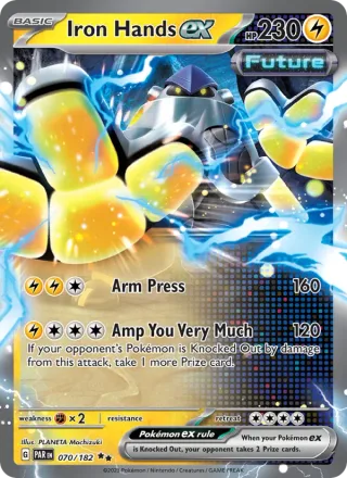 Iron Hands ex #070 · Paradox Rift Pokémon card