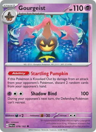 Gourgeist #078 · Paradox Rift Pokémon card