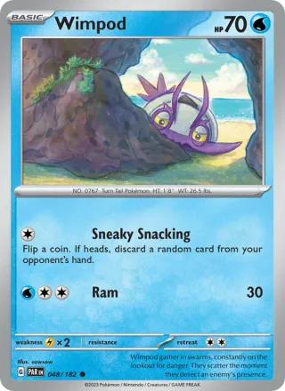 Wimpod #048 · Paradox Rift Pokémon card