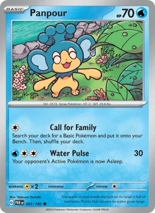 Panpour #041 · Paradox Rift Pokémon card