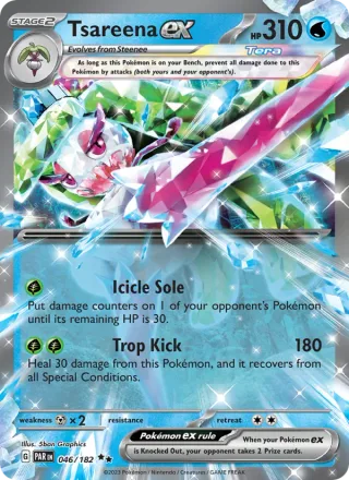 Tsareena ex #046 · Paradox Rift Pokémon card
