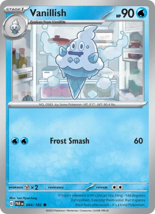 Vanillish #044 · Paradox Rift Pokémon card