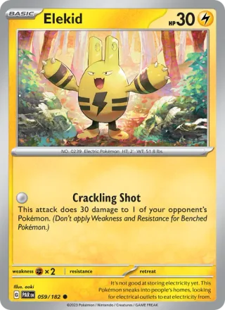 Elekid #059 · Paradox Rift Pokémon card