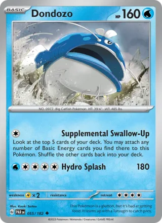 Dondozo #055 · Paradox Rift Pokémon card