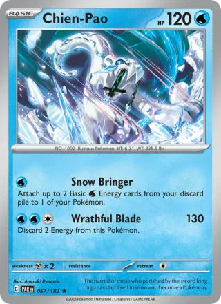 Chien-Pao #057 · Paradox Rift Pokémon card