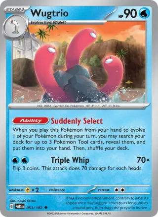 Wugtrio #053 · Paradox Rift Pokémon card