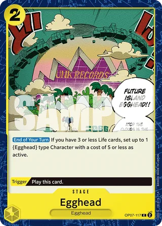 Egghead #OP07-117 · 500 Years in the Future Pre-Release Cards One Piece card