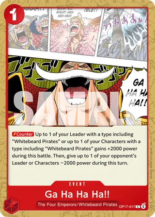 Ga Ha Ha Ha!! #OP17-017 · The World's Strongest Warriors One Piece card