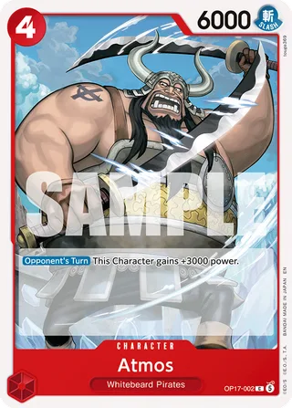 Atmos #OP17-002 · The World's Strongest Warriors One Piece card