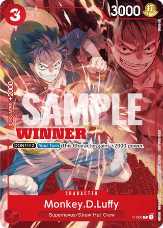 Monkey.D.Luffy (Winner Pack Vol. 1) #P-006-winner-pack-vol-1 · One Piece Promotion Cards One Piece card