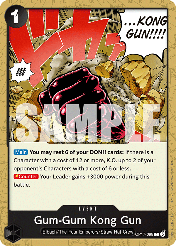 Gum-Gum Kong Gun full card art