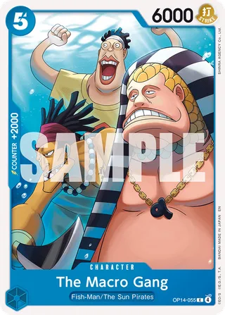 The Macro Gang #OP14-055 · The Azure Sea's Seven One Piece card