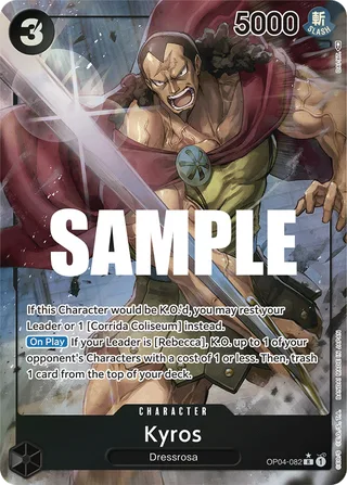 Kyros (Alternate Art) #OP04-082-alternate-art · Kingdoms of Intrigue One Piece card