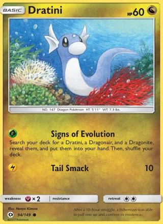 Dratini #94 · Sun & Moon Pokémon card