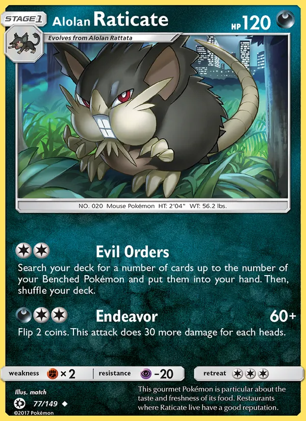 Alolan Raticate full card art