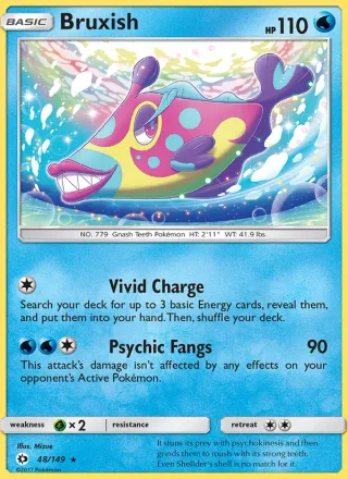 Bruxish #48 · Sun & Moon Pokémon card