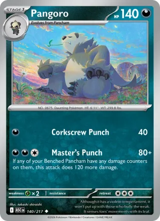 Pangoro #140 · Ascended Heroes Pokémon card
