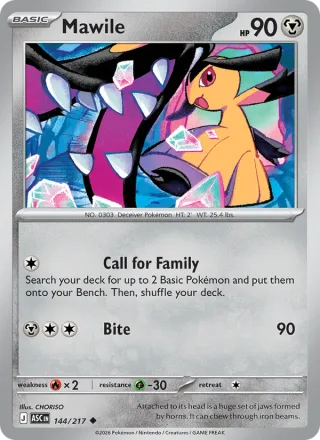 Mawile #144 · Ascended Heroes Pokémon card
