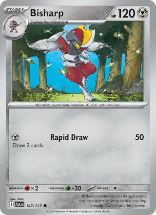 Bisharp #147 · Ascended Heroes Pokémon card