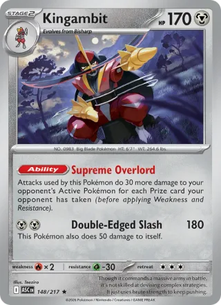Kingambit #148 · Ascended Heroes Pokémon card