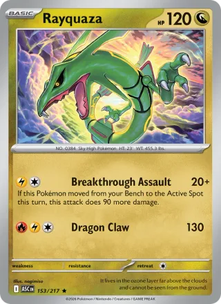 Rayquaza #153 · Ascended Heroes Pokémon card
