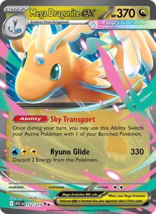 Mega Dragonite ex #152 · Ascended Heroes Pokémon card